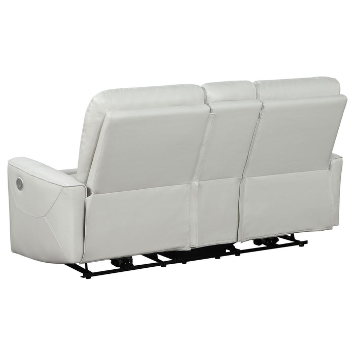 Amberly - 3 Piece Power Reclining Sofa Set - Light Gray