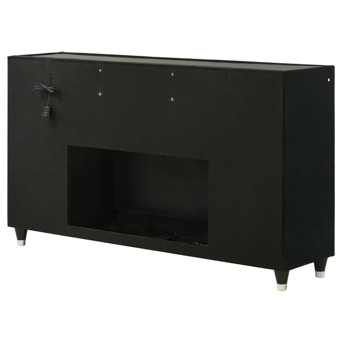 Mika - 8 Drawer LED Fireplace Dresser