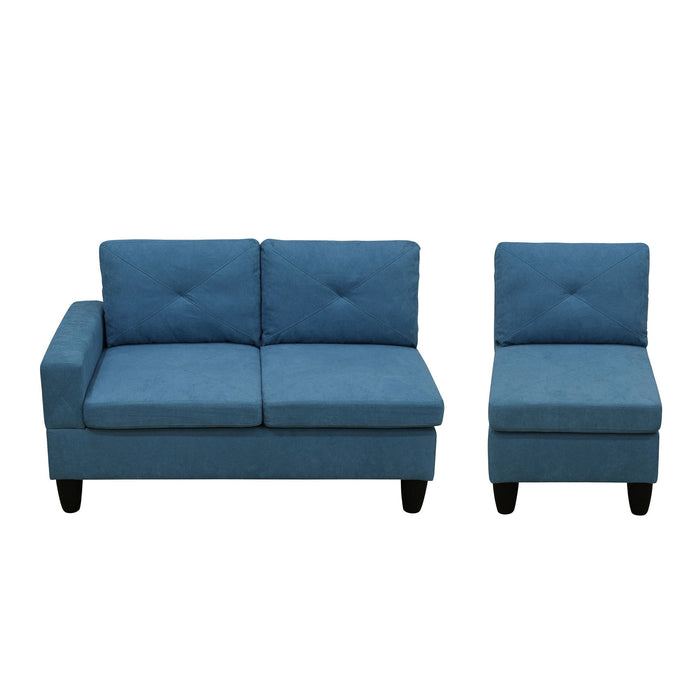 Modular L - Shaped Sectional Sofa 6 Seater 4 Piece Couch With Chaise