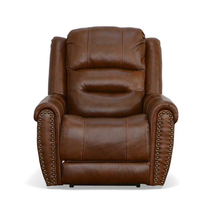 Oscar - Power Recliner With Power Headrest - Grizzly