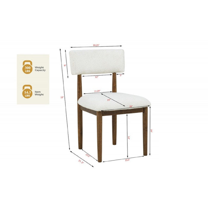 Contemporary Upholstered Dining Chairs (Set of 2)
