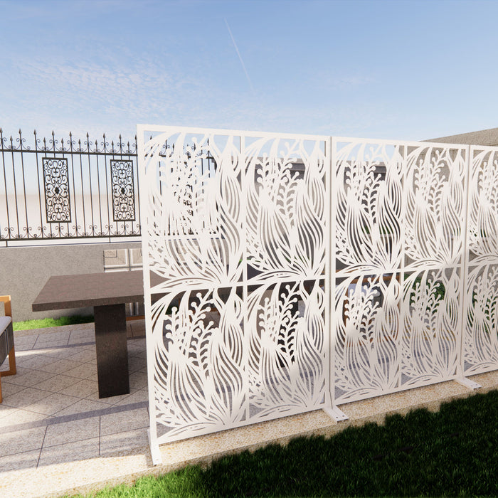 Free Standing Decorative Privacy Screen, Outdoor And Indoor Divider