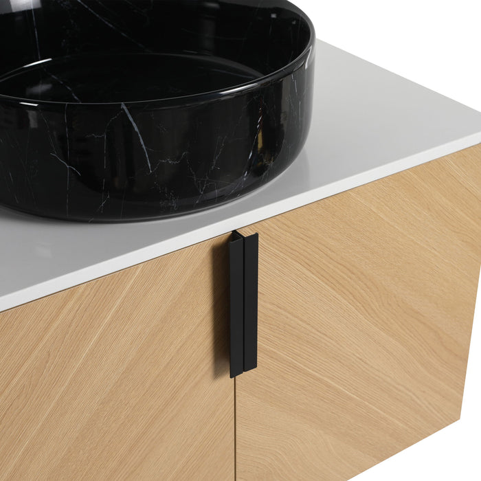 Wall Mounted Bathroom Vanity & Art Sink