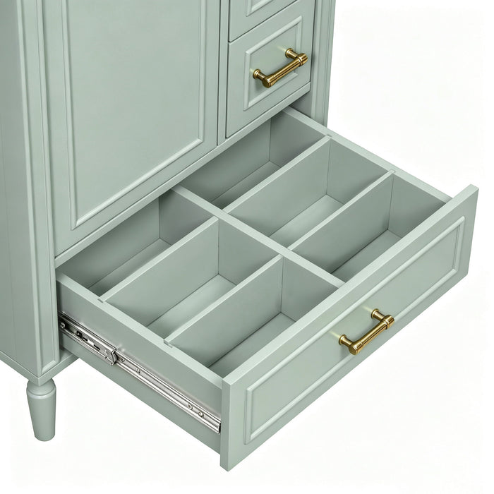 Modern Bathroom Vanity With Sink, Soft Close Doors, 3 Drawers
