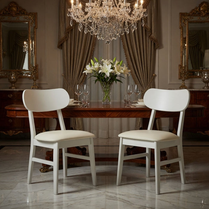 Dining Chairs (Set of 2) - White