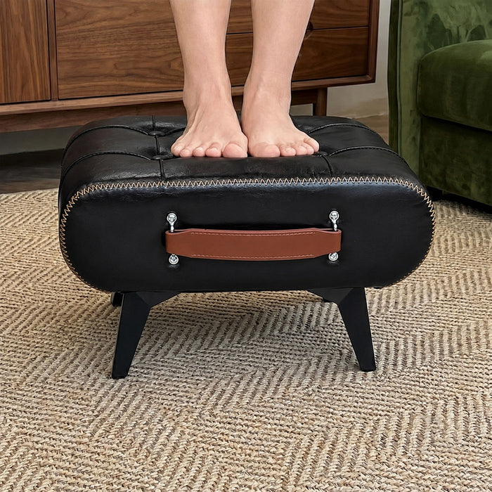 Minimalist Footstool With Hidden Storage