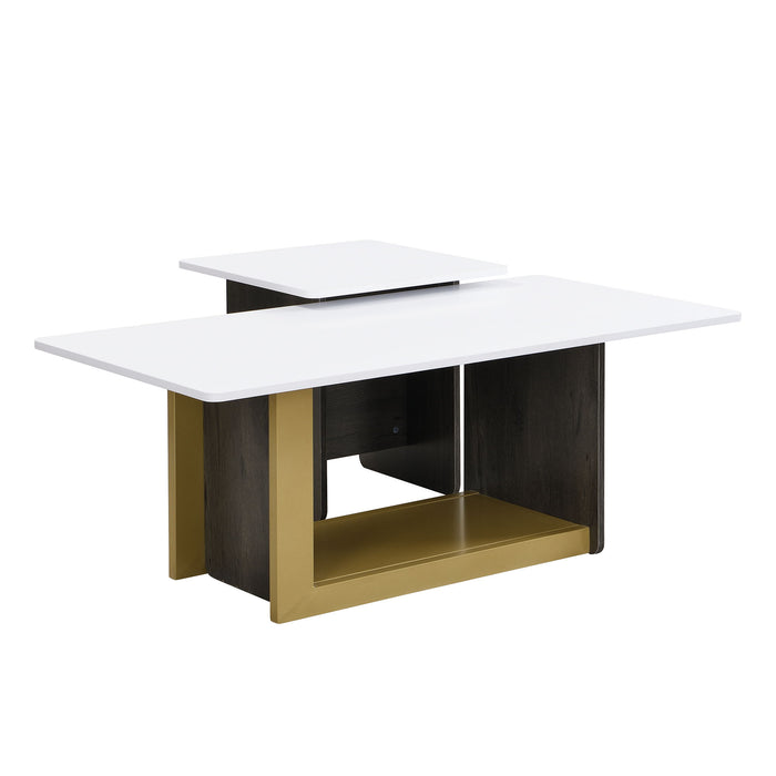 Small Square Coffee Table With End Table (Set of 2)