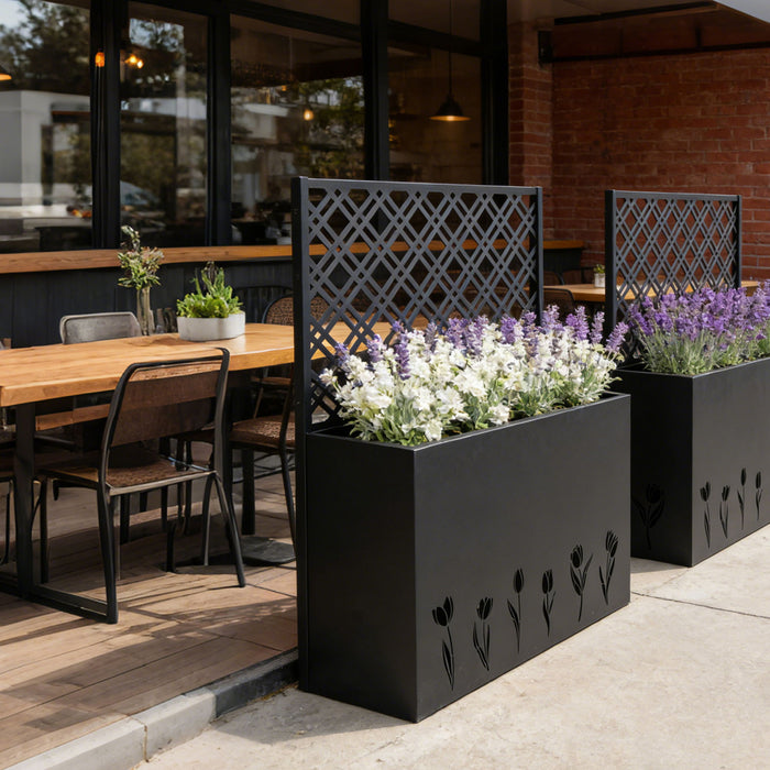 Tall Planter Raised Garden Bed With Trellis