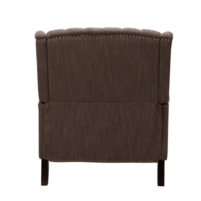 Dunham - Contemporary Fabric Tufted Oversized Pushback Recliner