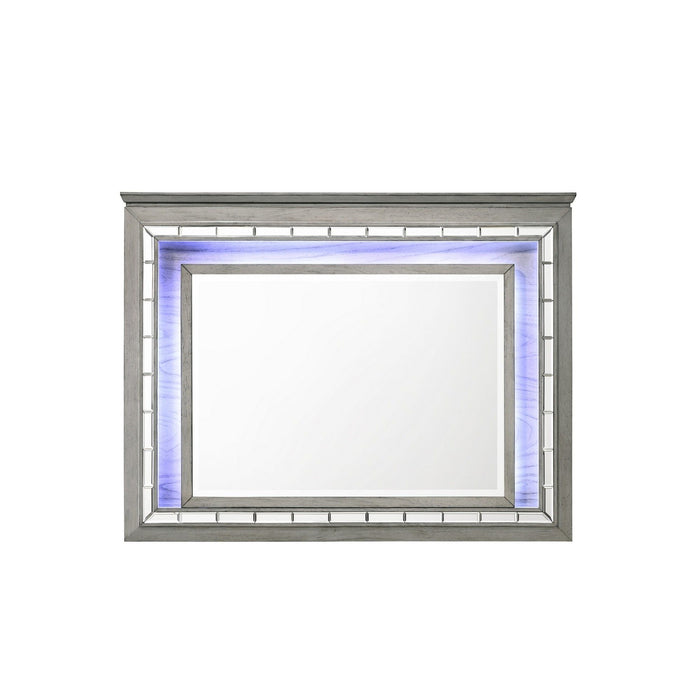 Antares - Mirror With LED - Light Gray