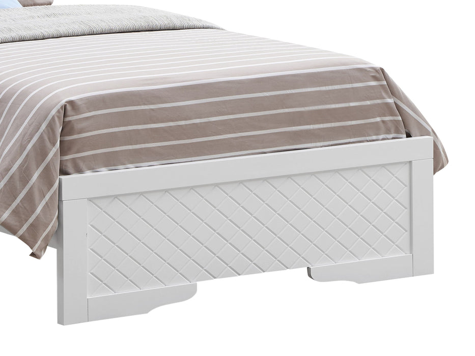 Bed With LED Light Accents Headboard