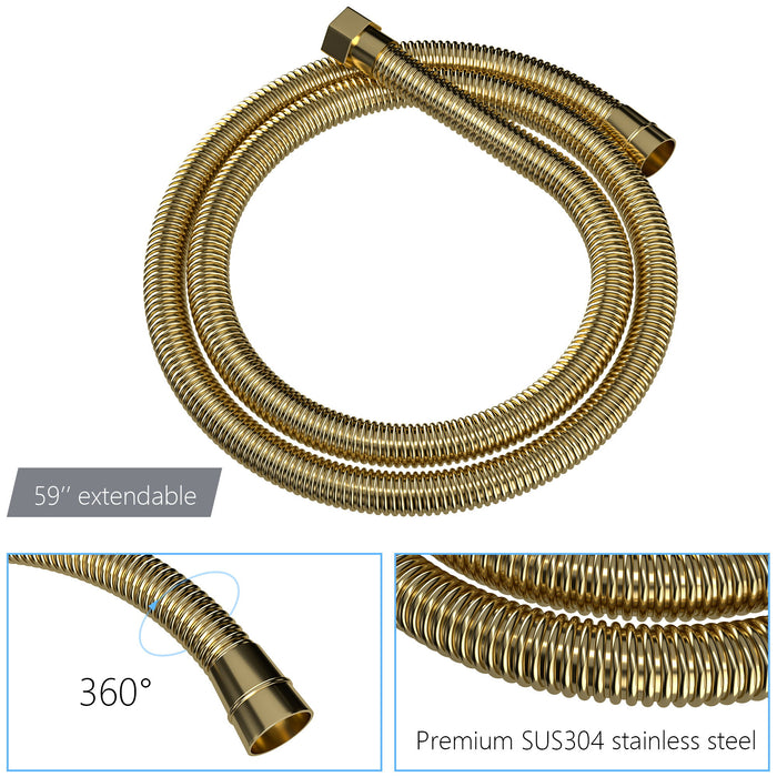 Luxury Dual Shower Head System 12" Ceiling Mount With Rough In Valve, Stainless Steel And Brass