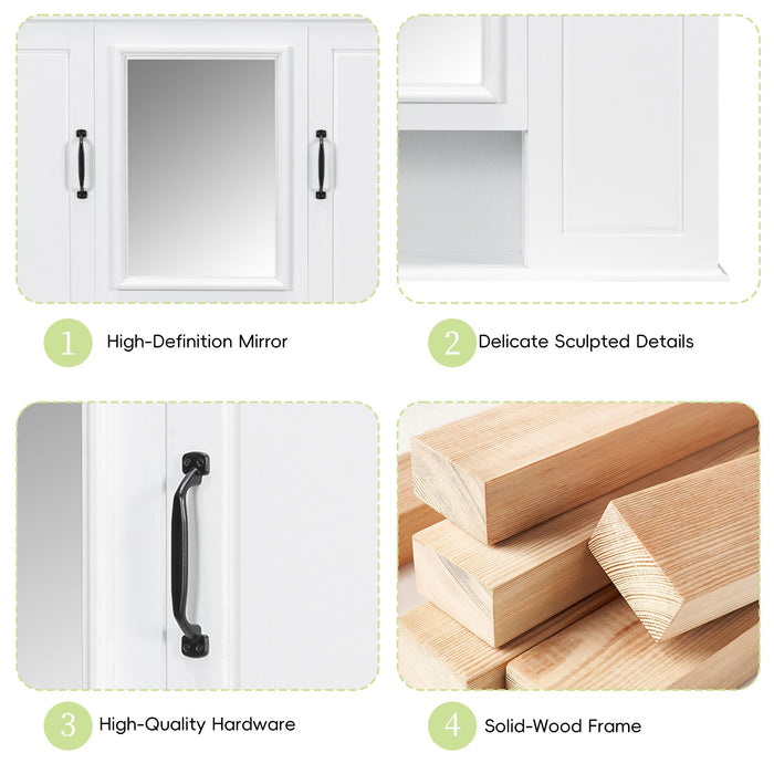 Modern Wall Mounted Medicine Cabinet With Mirror
