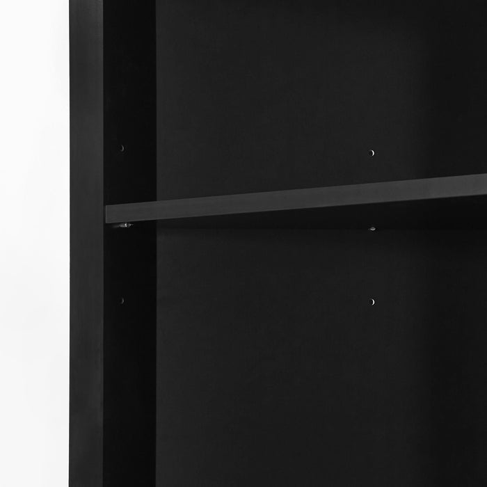Tall Storage Cabinet With 3 Drawers And Adjustable Shelves For Bathroom