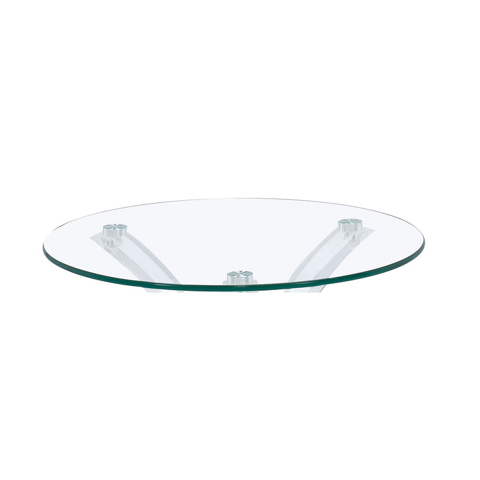 Bailey - Round Top Side Table - Clear