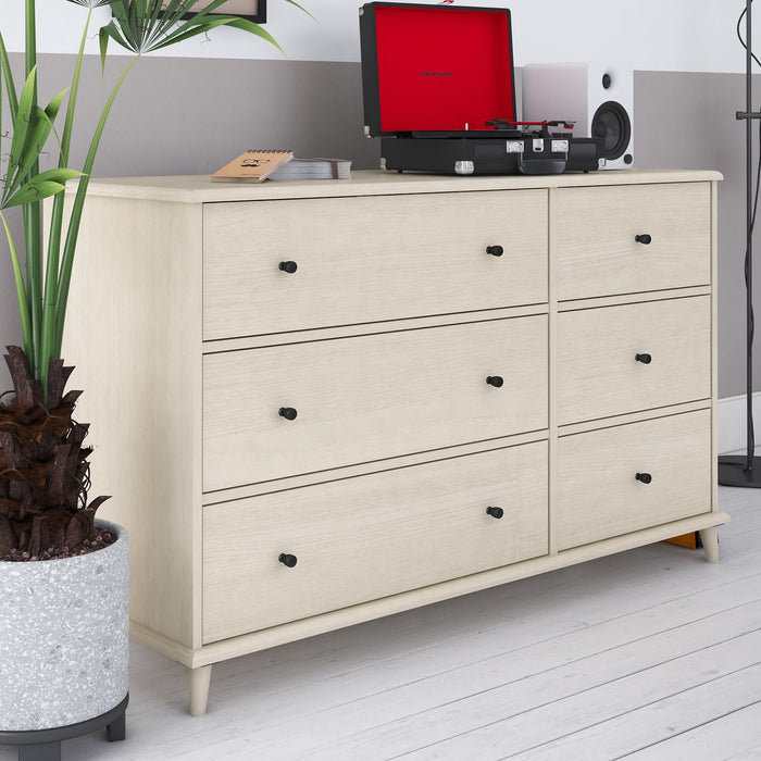 Farnsworth - 6 Drawer Dresser - Ivory