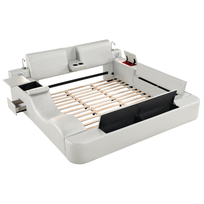 Zoya - Smart Multifunctional Bed, Built In Bluetooth Speakers, USB Charging