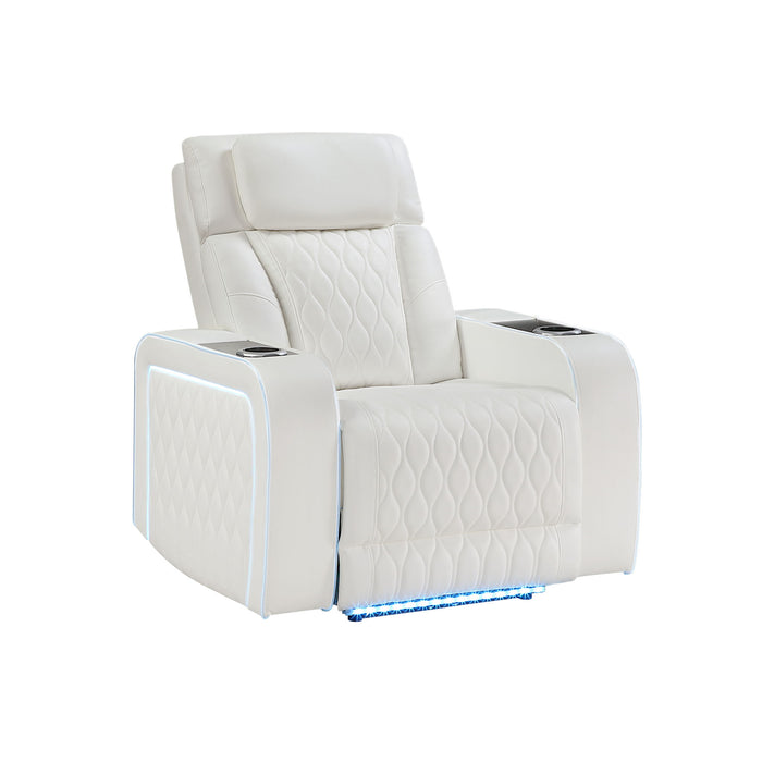 Electra - Power Reclining Set With Power Headrests, Massage And LED Lighting