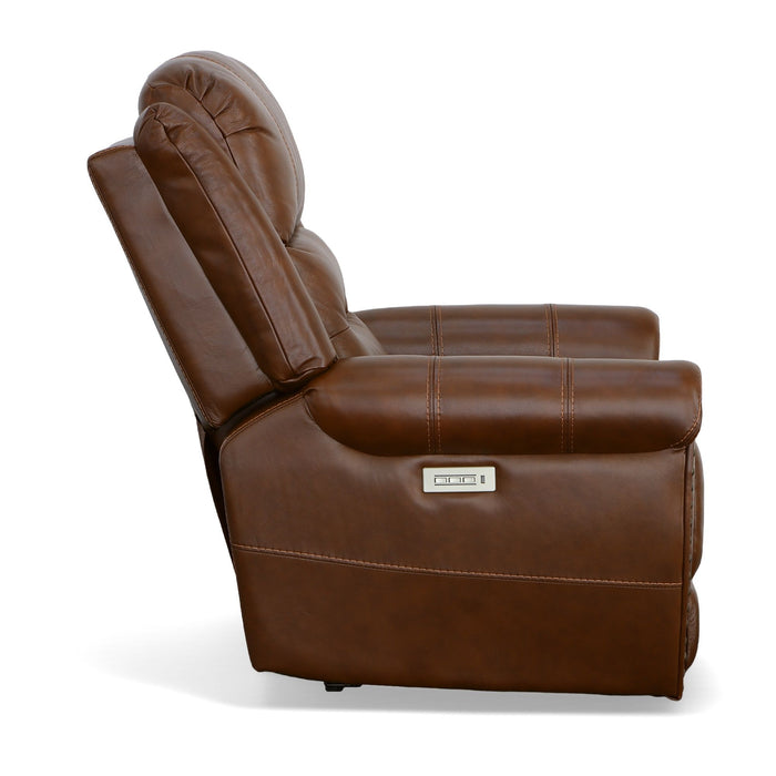 Oscar - Power Recliner With Power Headrest - Grizzly