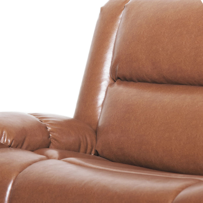 Tufted Design Wide Manual Recliner Chair