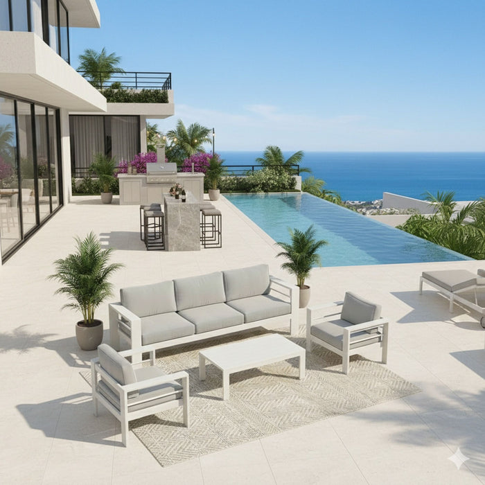 Outdoor Patio Set With All-Weather Thick Cushions