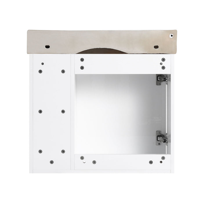 Wall Mounted Bathroom Vanity With Sink & Soft Close Door
