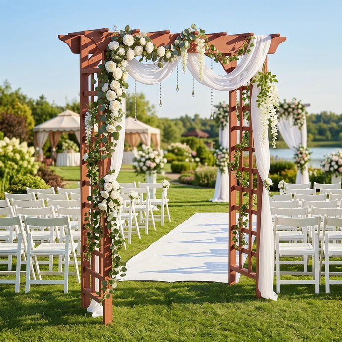 Wedding Arbor With Trellis Design