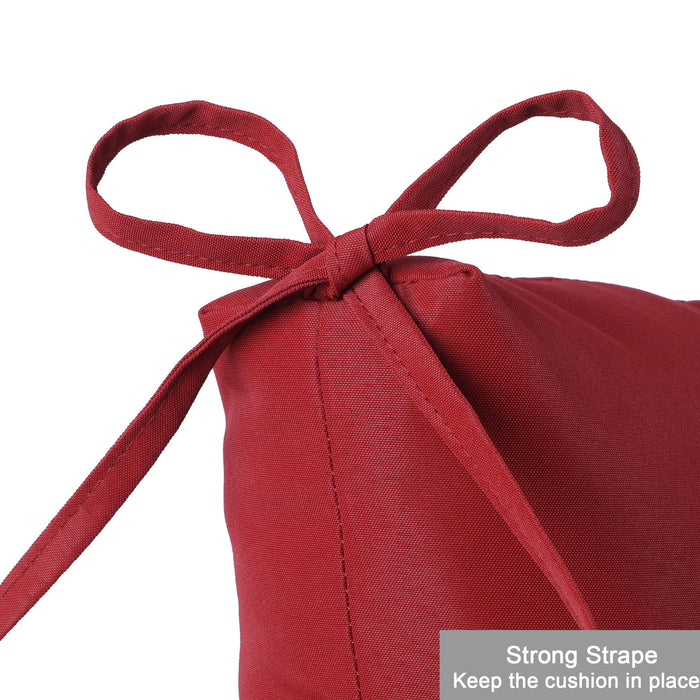 2 Piece High Back Patio Chair Cushion Set