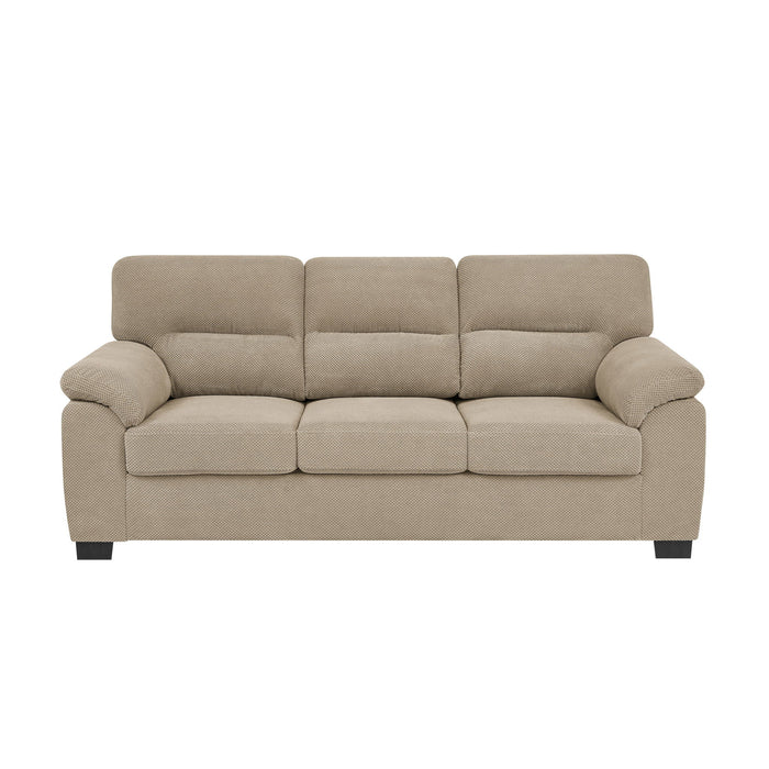 3 Seater Sofa With Padded Armrests And Triangular Leg