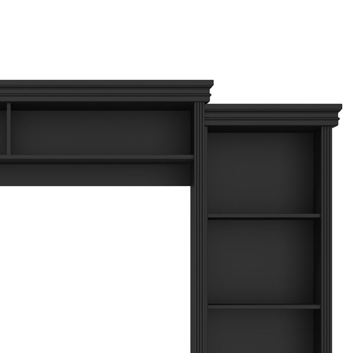 Elegant Entertainment Center Wall Unit With Bookshelves