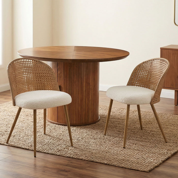 Bohemian Style Double Seater Dining Chair