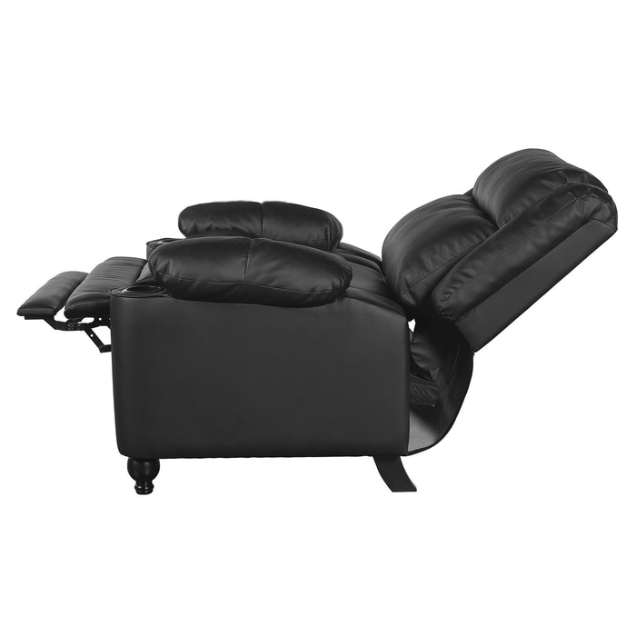 Tufted Design Wide Manual Recliner Chair