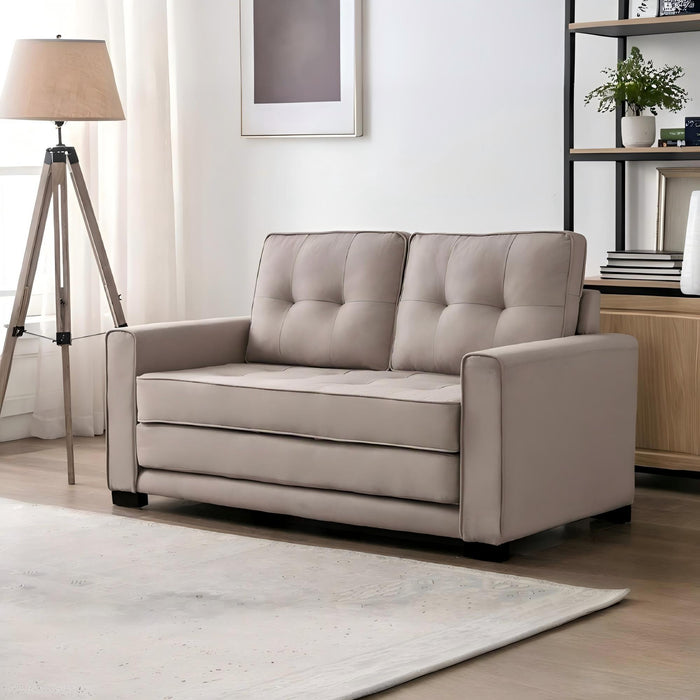 Upholstered Pull Out Sleeper Loveseat