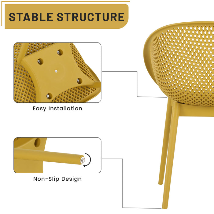 2 Pack Lounge Chair Set & Folding Square Table