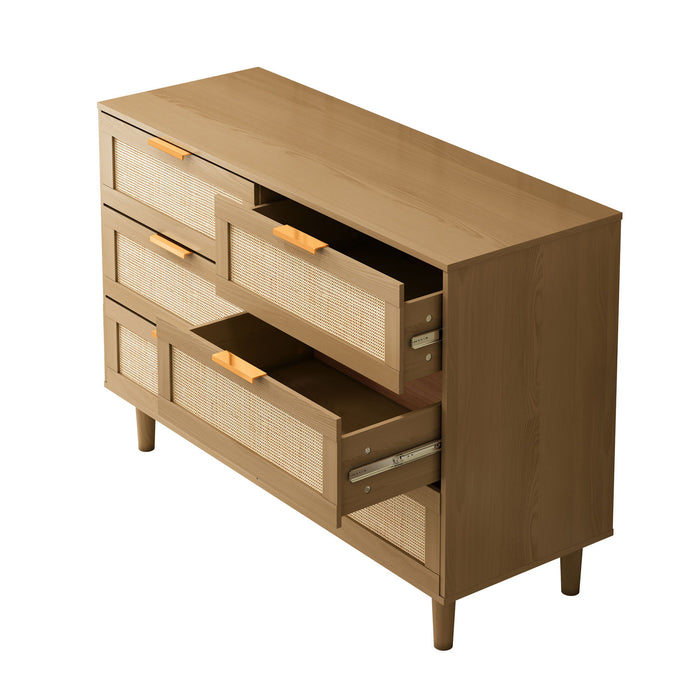 6 Drawer Storage Modern Cabinet For Bedroom