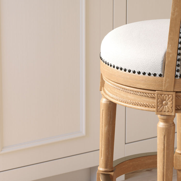 Swivel Barstool With High-Back