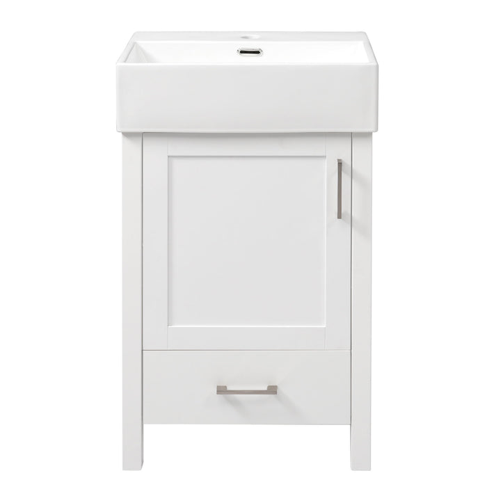 Bathroom Vanity With Sink, Frame And Drawer