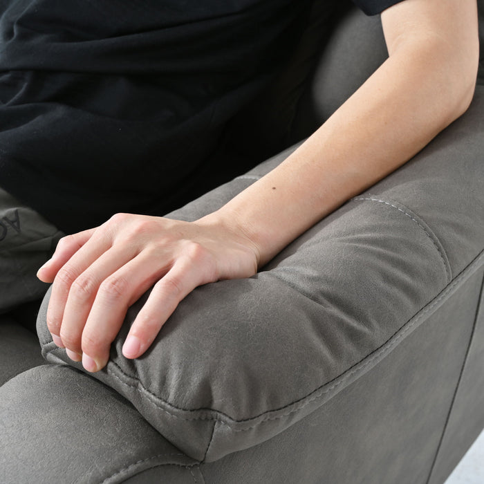 Lift Chair Recliner Power Remote Control Recliner Sofa Relax Soft Chair Anti - Skid Australia Cashmere Fabric Furniture Living Room - Dark Gray