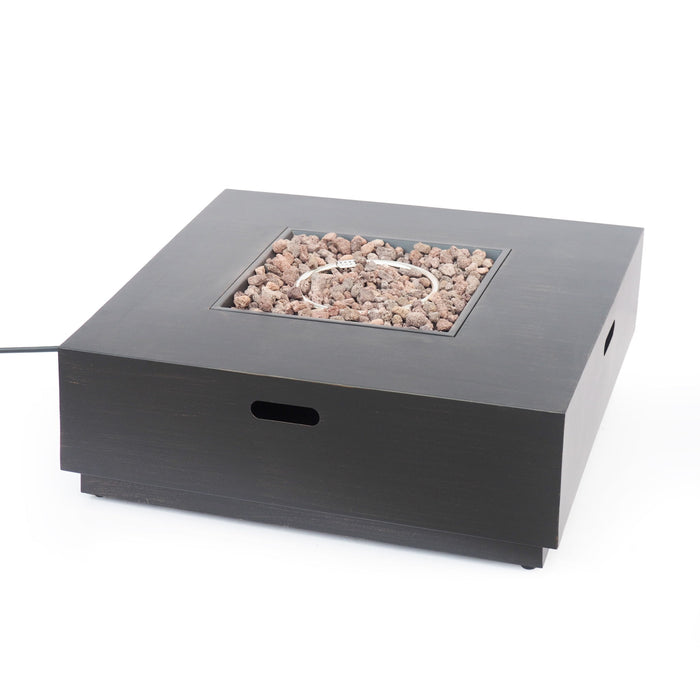 Modern Square Fire Pit With 50,000 Btu