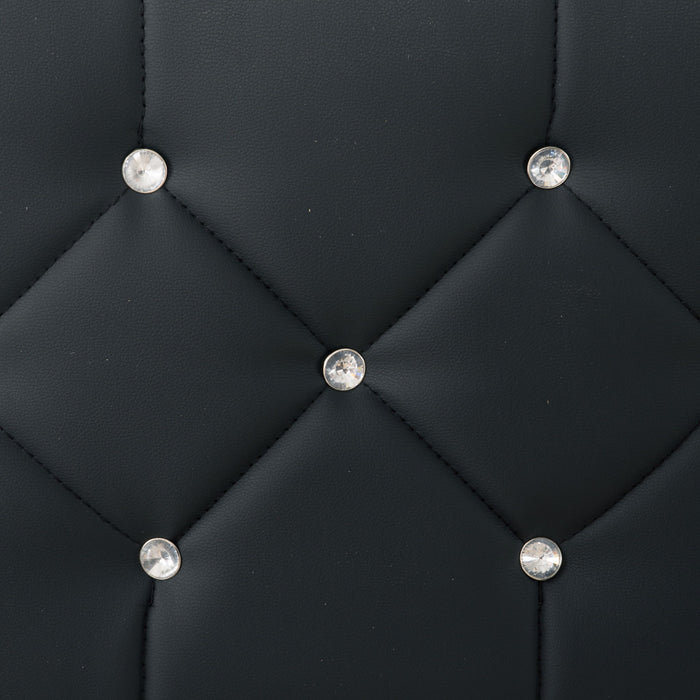 Platform Bed Frame With Adjustable Upholstered Headboard, RGB LED Lights, No Box Spring Needed