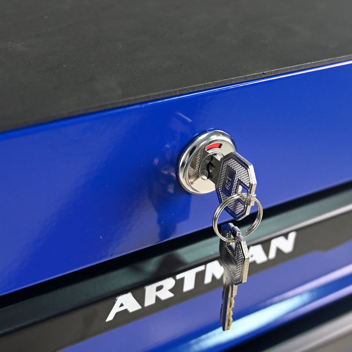 Rolling Metal Tool Chest With Drawers, Steel Storage Cabinet With Ball Bearing Slides