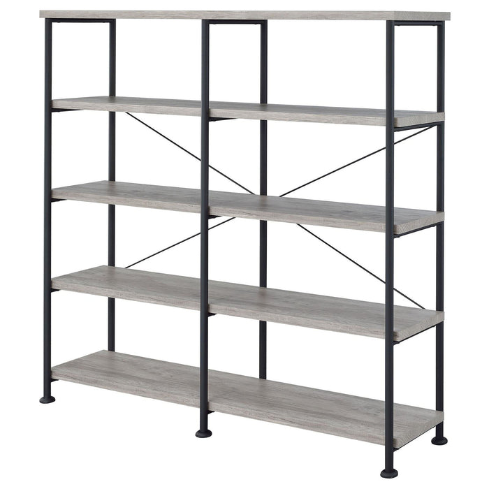 Double Wide Bookcase Shelves - Gray