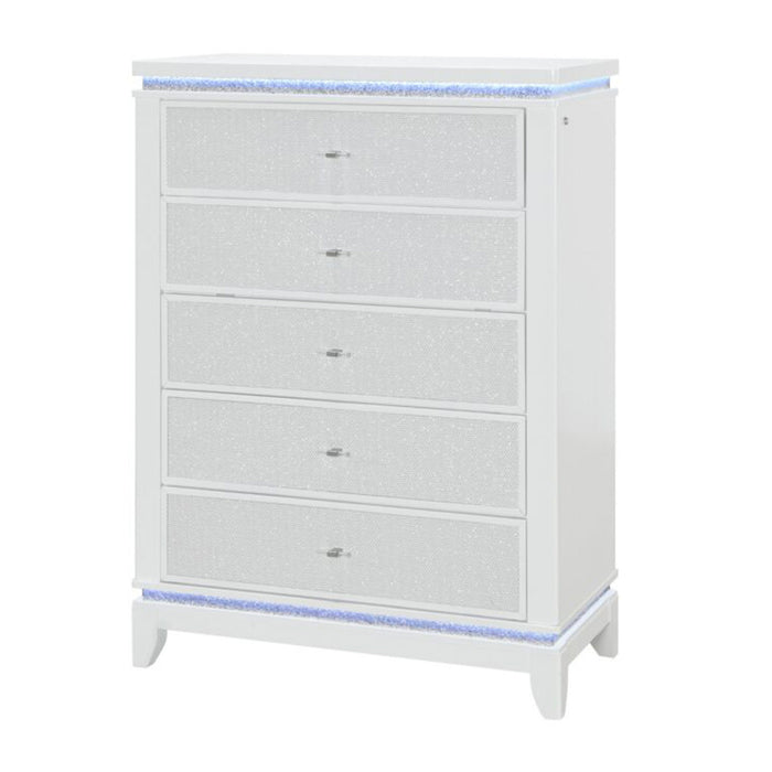 Adalid - Chest With LED Lighting - White