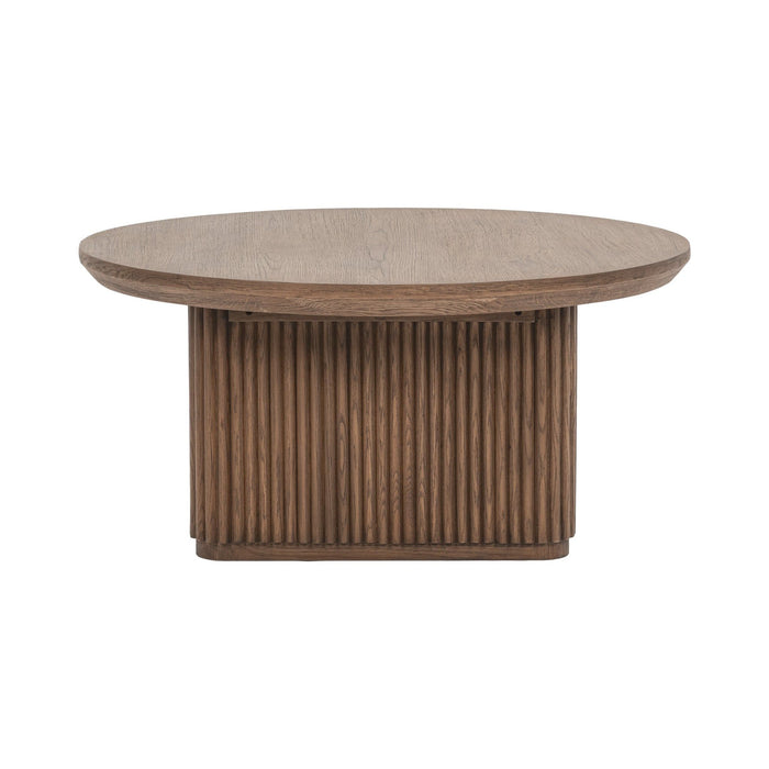 Vander - Solid Wood Round Coffee Table