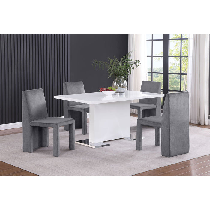 Santa Cruz - Upholstered Dining Side Chair (Set of 2) - Gray