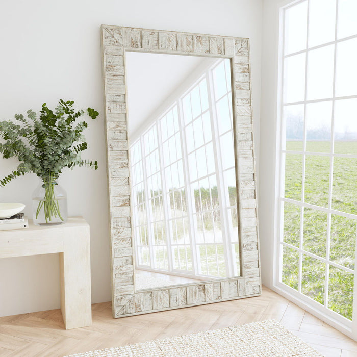 Astrid - Floor Mirror - White