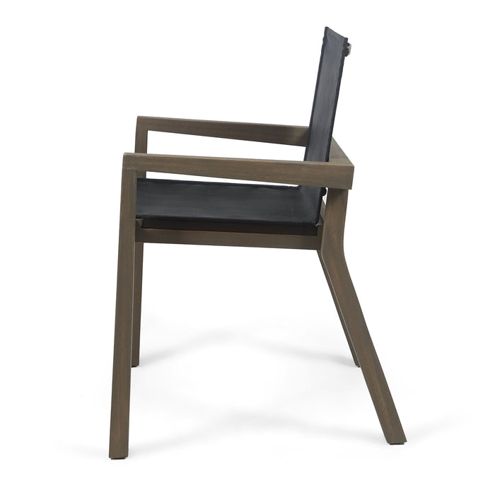 Belfast - Dining Chair With Acacia Wood Frame And Mesh Seating (Set of 2)
