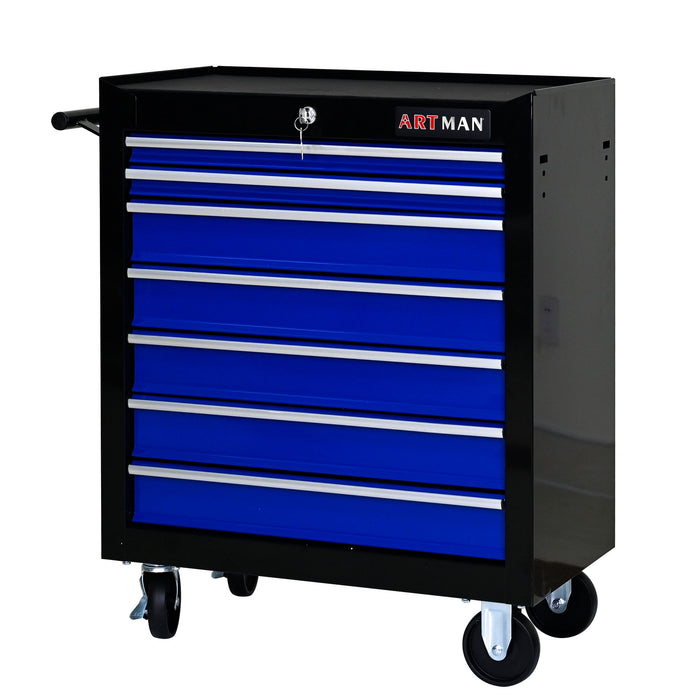 7 Drawers Multifunctional Tool Cart With Wheels