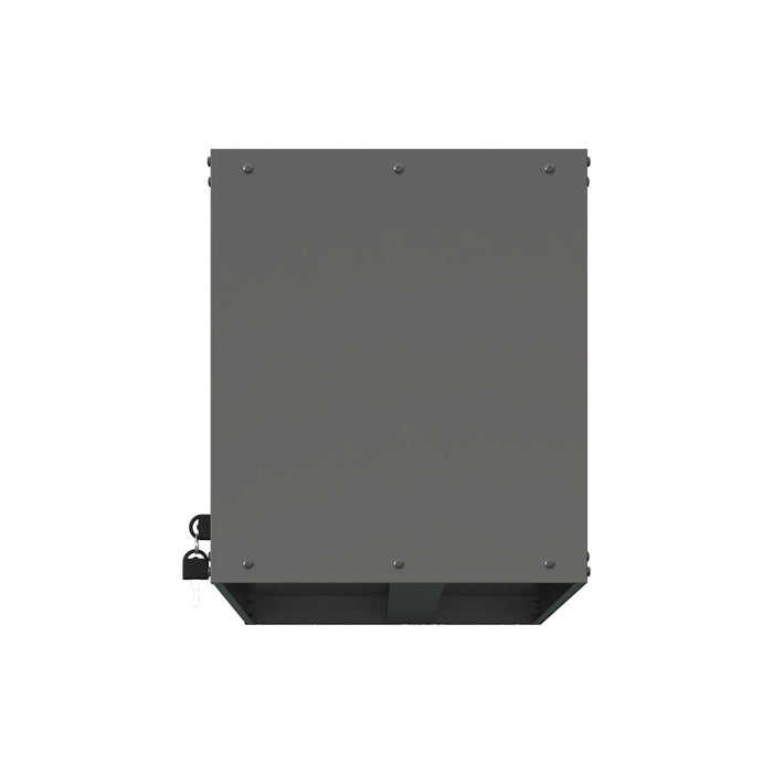 Heavy Duty, Metal Wall Mounted Tool Storage Cabinet Steel Metal Garage Storage Cabinet - Black / Gray