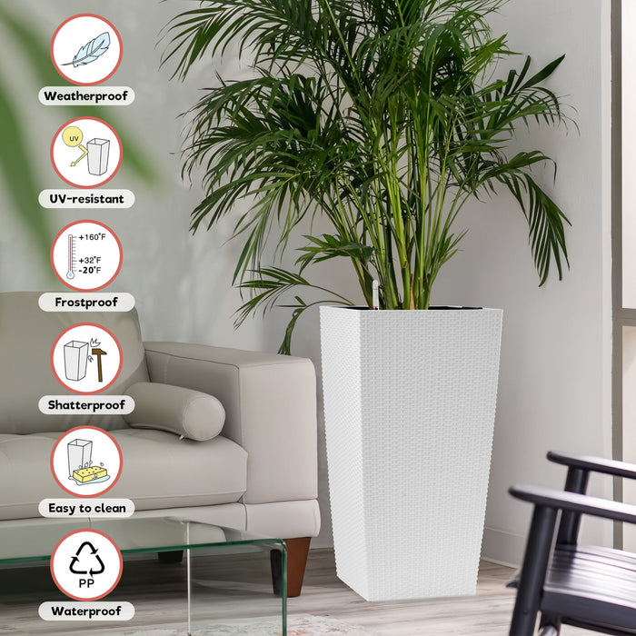 Indoor Outdoor Planter With Automatic Watering System